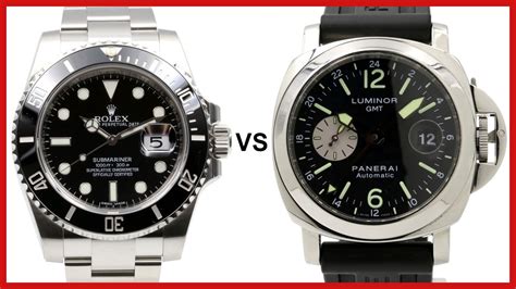 rolex submariner o panerai luminor|rolex vs panerai watch.